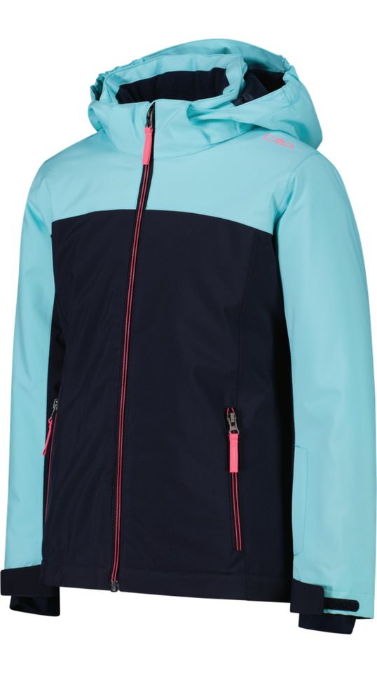 CMP Skijacke KID G JACKET SNAPS HOOD AQUARIUS