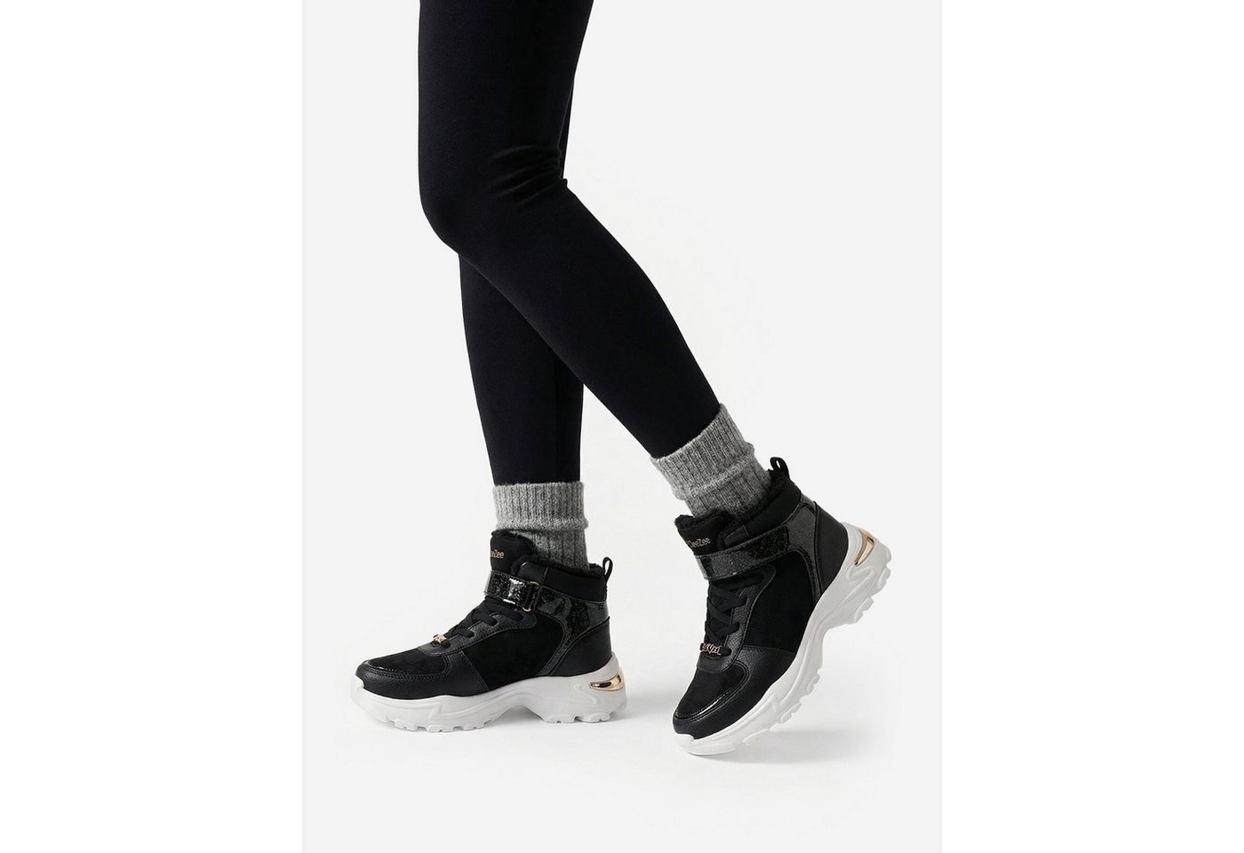DeeZee Deezee Mädchen Turnschuhe 5907964506843 Schwarz Walkingschuh Bild 2