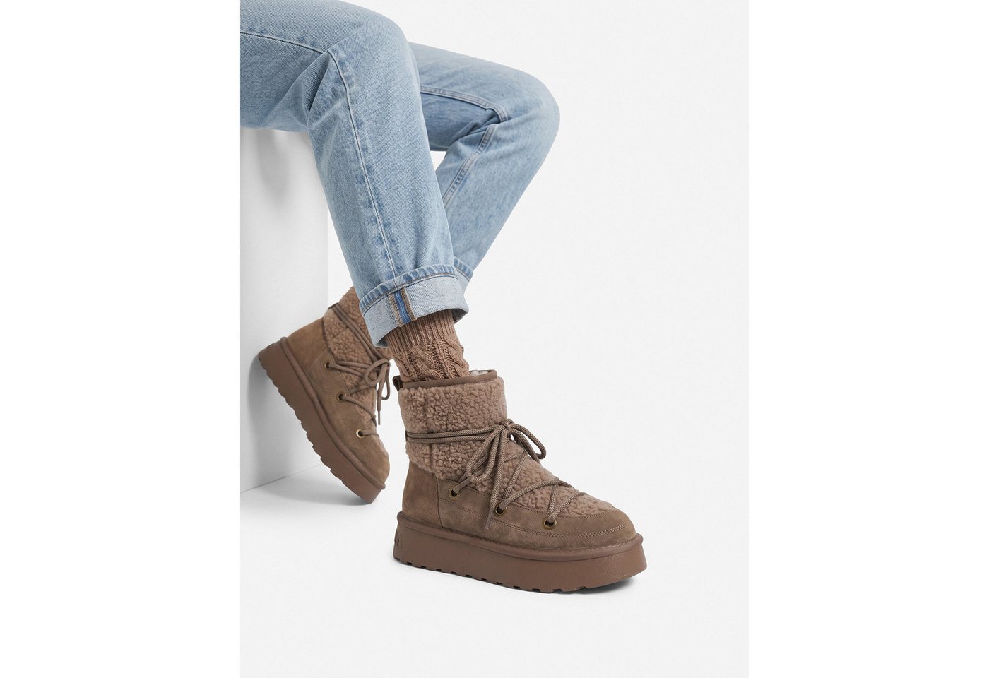 Badura Badura Damen Schneestiefel 5907964458623 Beige Snowboots Bild 2