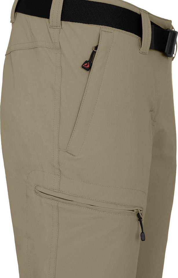 Bergson Outdoorhose MENA 7/8 (slim) vielseitige Damen 7/8 Wanderhose, Normalgrößen, beige