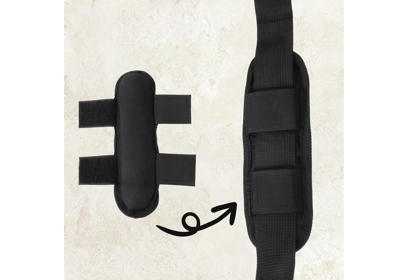 FOUORTUNATE-BEE Schulterriemen 2er Set Schultergurte mit Polsterung, rutschhemmend & bequem (2-St) Universal-Schulterriemen für Kamera, Laptop, Gitarre & Rucksack Bild 2