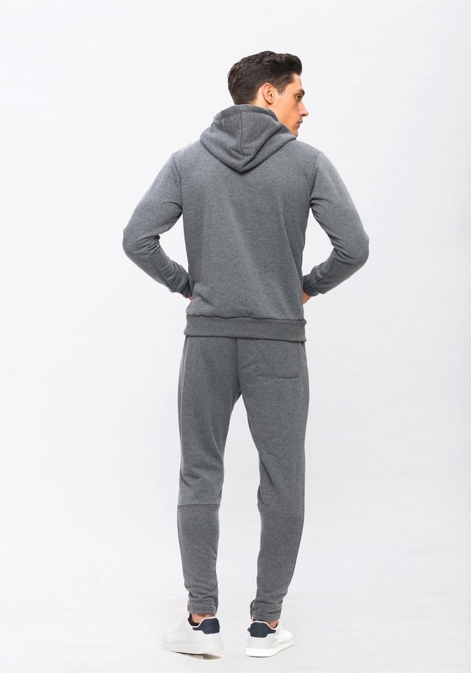 Tom Barron Jogginganzug mit Label-Print, mit Kapuze