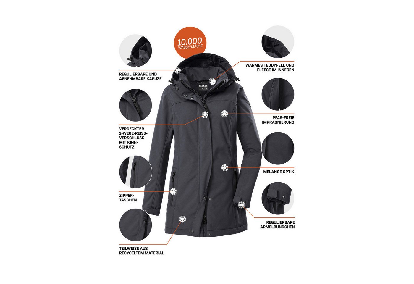 G.I.G.A. DX by killtec Funktionsmantel Softshellparka GW 36 WMN SFTSHLL PRK Bild 4