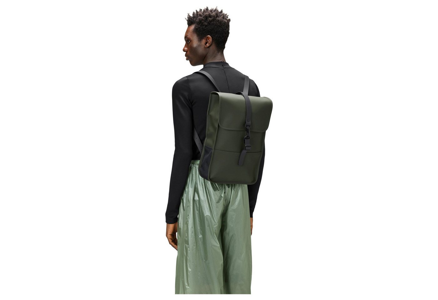 Rains Rucksack Backpack Mini - Rucksack 13" 45 cm (green) Bild 2
