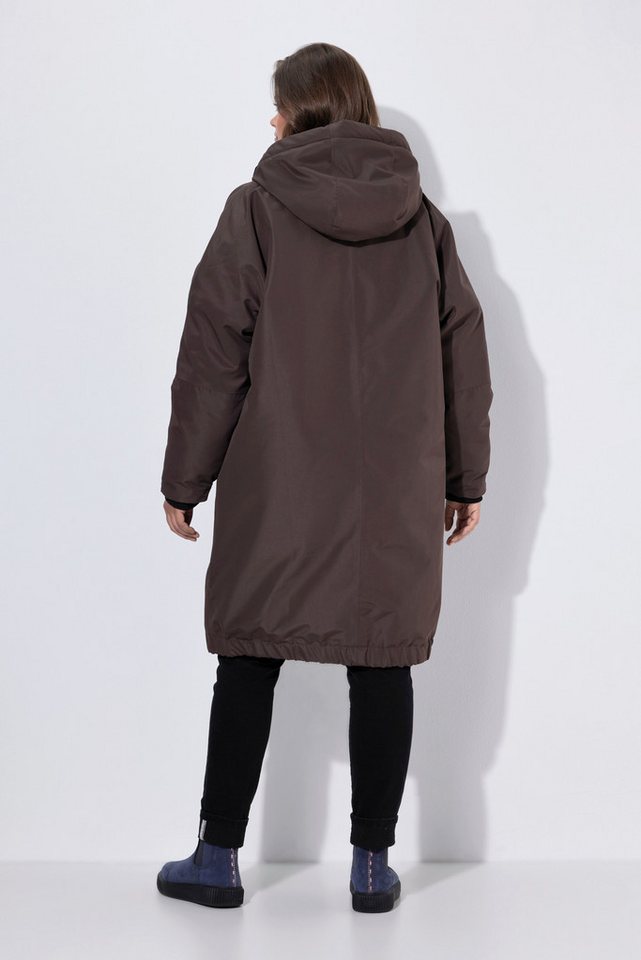 Laurasøn Funktionsmantel Funktionsmantel oversized Karo-Teddyfutter Kapuze Bild 3