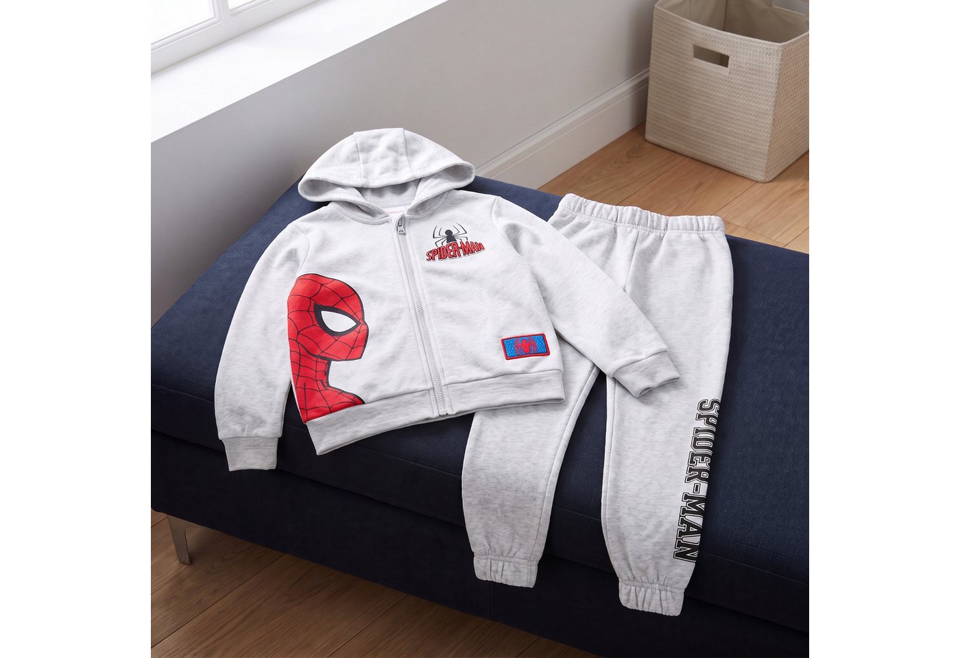 MARVEL Jogginganzug Marvel Spiderman Jogginganzug Sporthose Hose Jacke Gr. 98-128 Bild 4