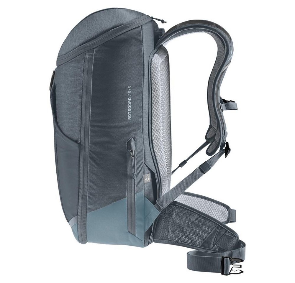 deuter Fahrradrucksack Rotsoord 25+5, verstellbarer Brustgurt, abnehmbarer Hüftgurt, gepolsterte Schulterträger, Seitliche Smartphone Tasche, Laptopfach Bild 4