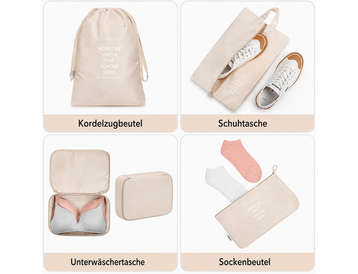 Fyrove Kofferorganizer Kofferorganizer 7-teiliges Set, Packing Cubes, Reise Packtaschen (Kofferorganizer Koffer Organizer Set 7‑teiliges, Packing Cubes, Reisepacktaschen) Bild 2