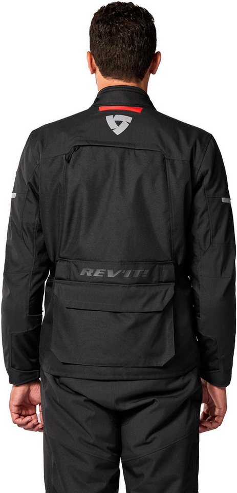 Revit Motorradjacke Outback 5 H2O wasserdichte Motorrad Textiljacke Rückenprotektor vorbereitet,Brustprotektor vorbereitet,Verbindung Bild 2