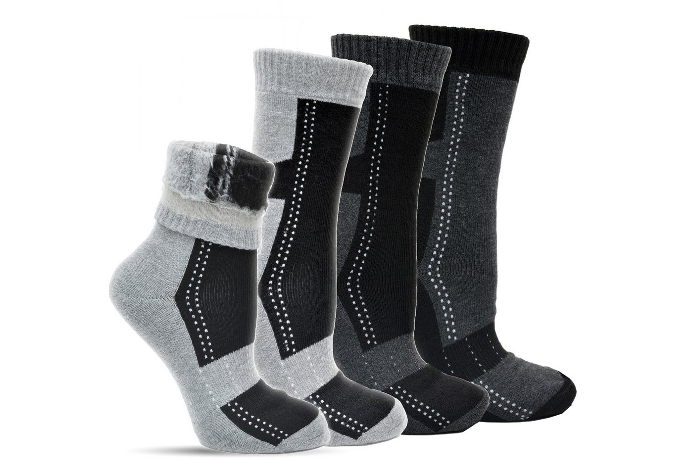Frostfighter Thermosocken gefütterte Herren Wintersocken (6-Paar) sehr warmes weiches Innenfutter Bild 3