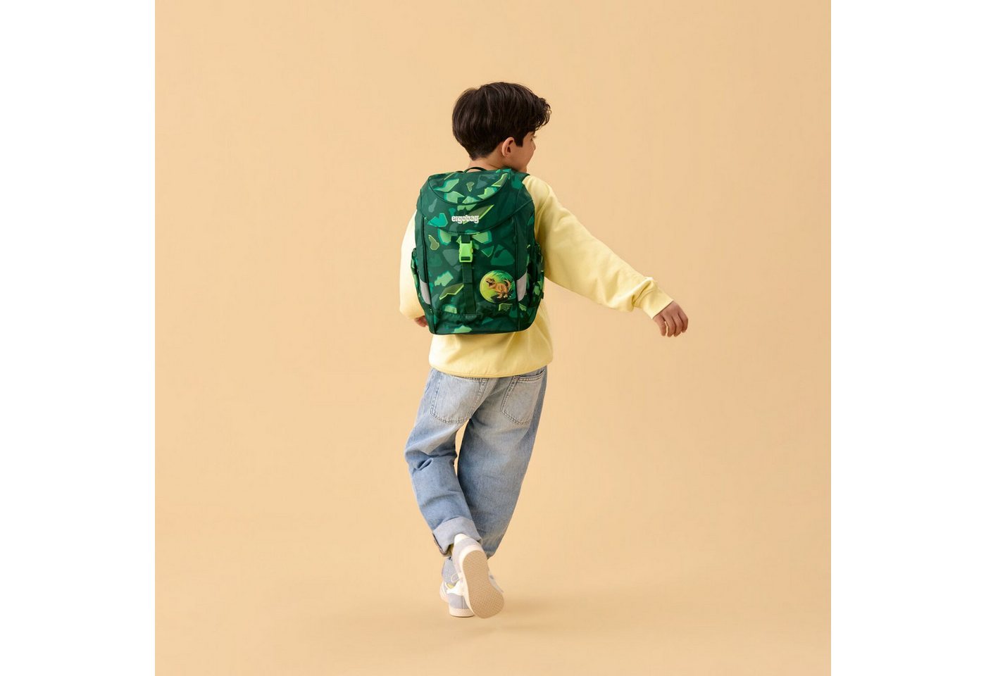 ergobag Schulranzen Kinderrucksack DinosauriBär (1 Stück), Kindergarten, Kita, Freizeitrucksack, Tagesrucksack, ergonomisch Bild 3