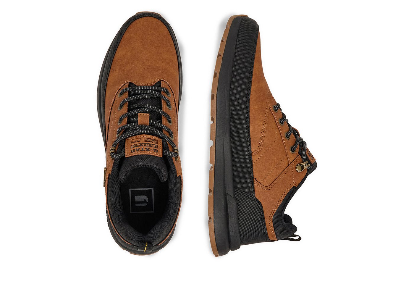 G-STAR G Star Raw Herren Turnschuhe 5907964564621 Braun, Schwarz Walkingschuh