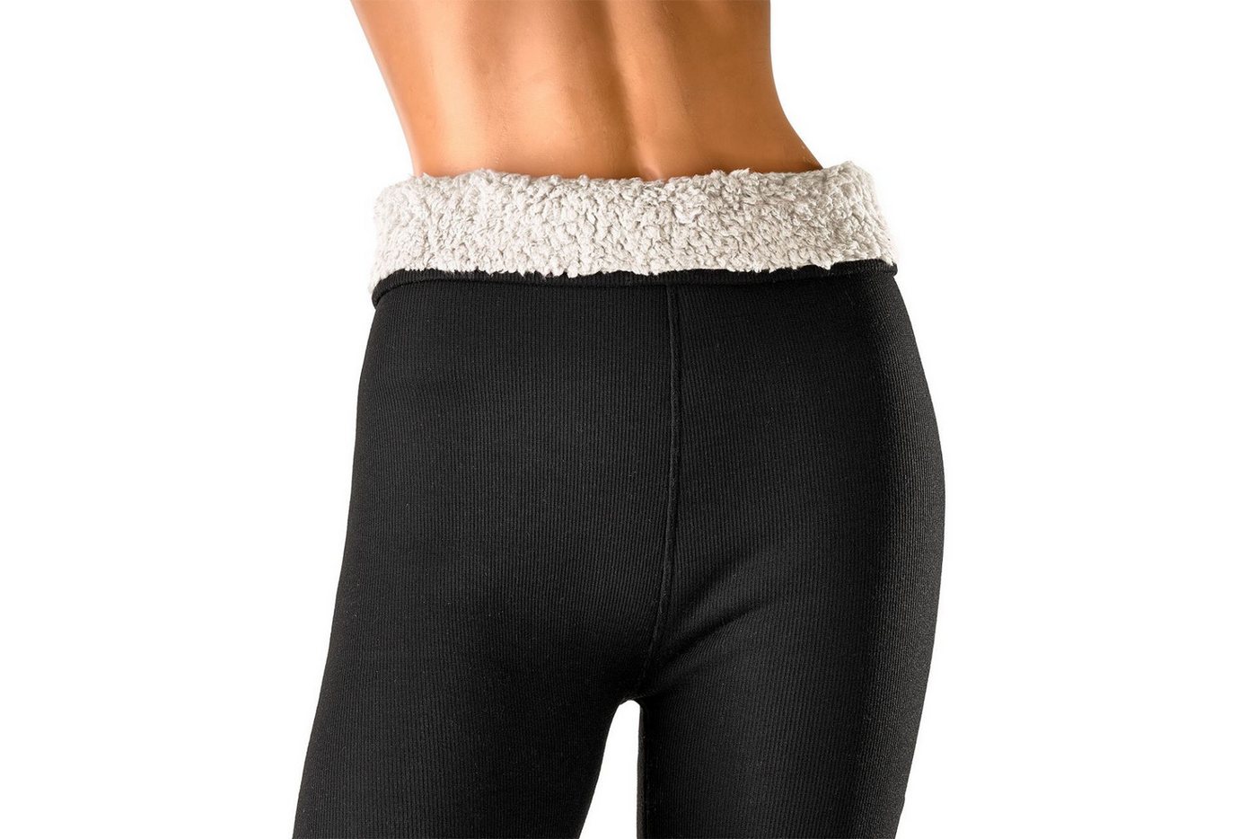 TippTexx 24 Thermoleggings Damen-Thermo-Leggings, supersoft und wärmend mit Teddy-Futter wärmend, dehnfähig, Thermo, Teddyfell Bild 5
