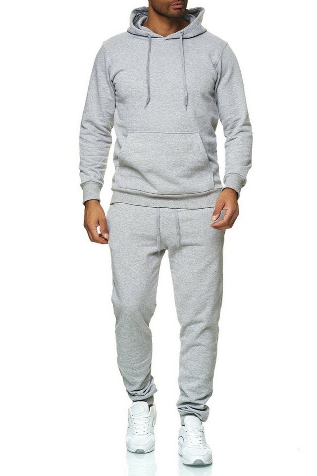 iKENNAS Sportanzug i (hoodie + hose) Grau XL