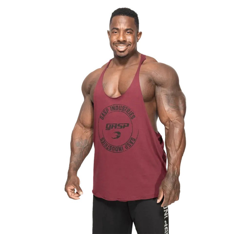 GASP Sporttop GASP Stringer Tank Top Maroon