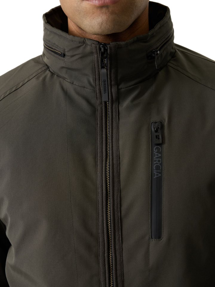 Garcia Outdoorjacke grün,Freizeit,Polyamid,Unifarben,Stehkragen,Langarm,Regular Fit Bild 3