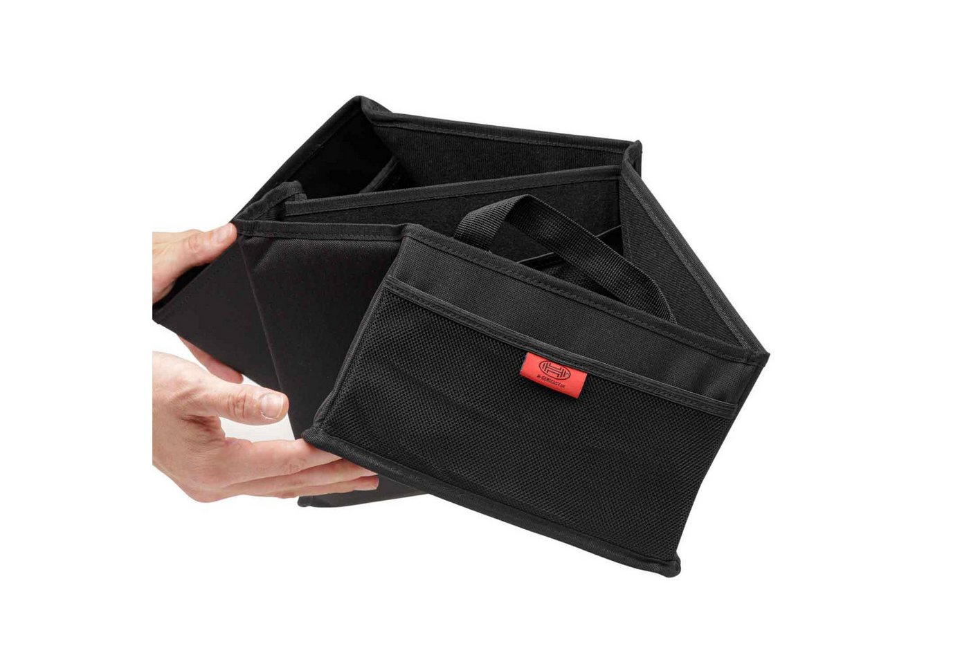 HEYNER Rücksitzorganizer Auto-Organizer Sitzaufbewahrungstasche faltbar m. Griff Getränkehalter (1-tlg)