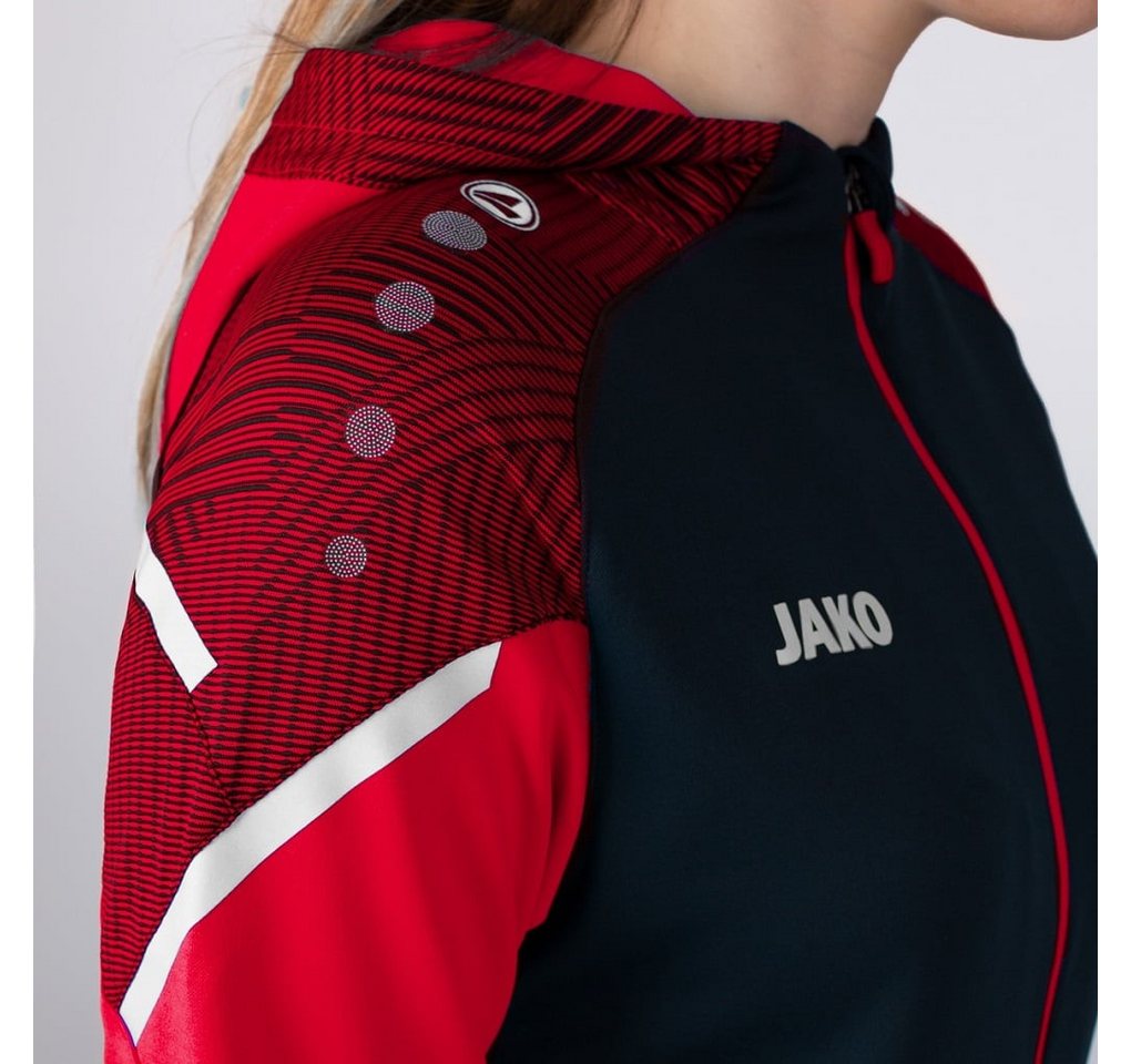 Jako Trainingsjacke Kapuzenjacke Performance (Polyester-Fleece) marineblau/rot Damen Bild 5
