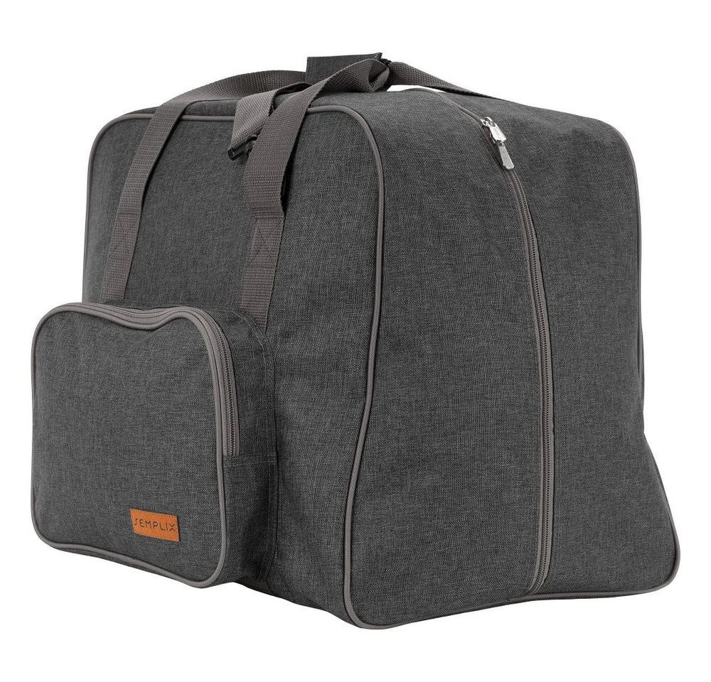 Semplix Aufbewahrungstasche - Overlock-Maschinen-Tasche 44 x 38 x 33 cm anthrazit/grau Bild 2