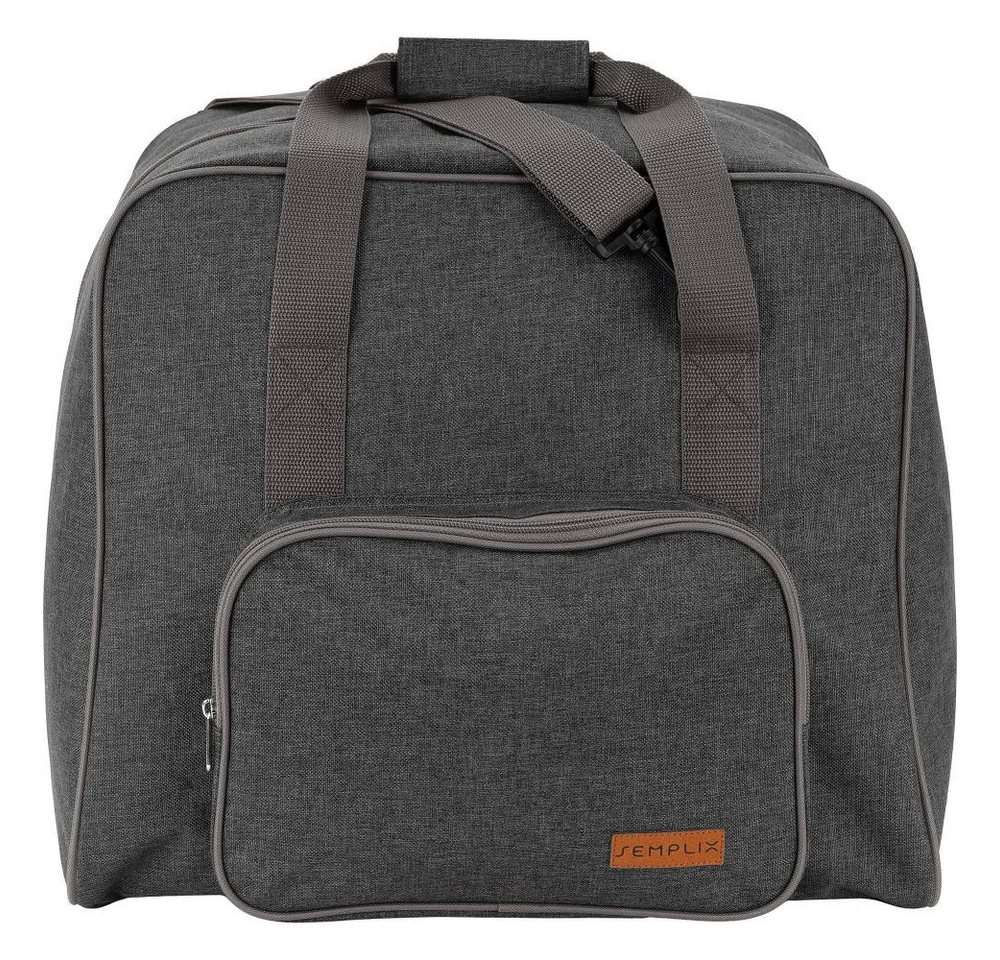 Semplix Aufbewahrungstasche - Overlock-Maschinen-Tasche 44 x 38 x 33 cm anthrazit/grau Bild 4