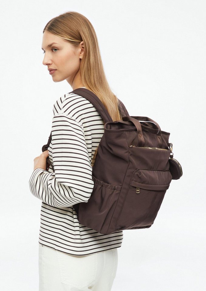 s.Oliver Rucksack Tasche, Rucksack mit gepolstertem Laptop-Fach und Reißverschluss Bild 3