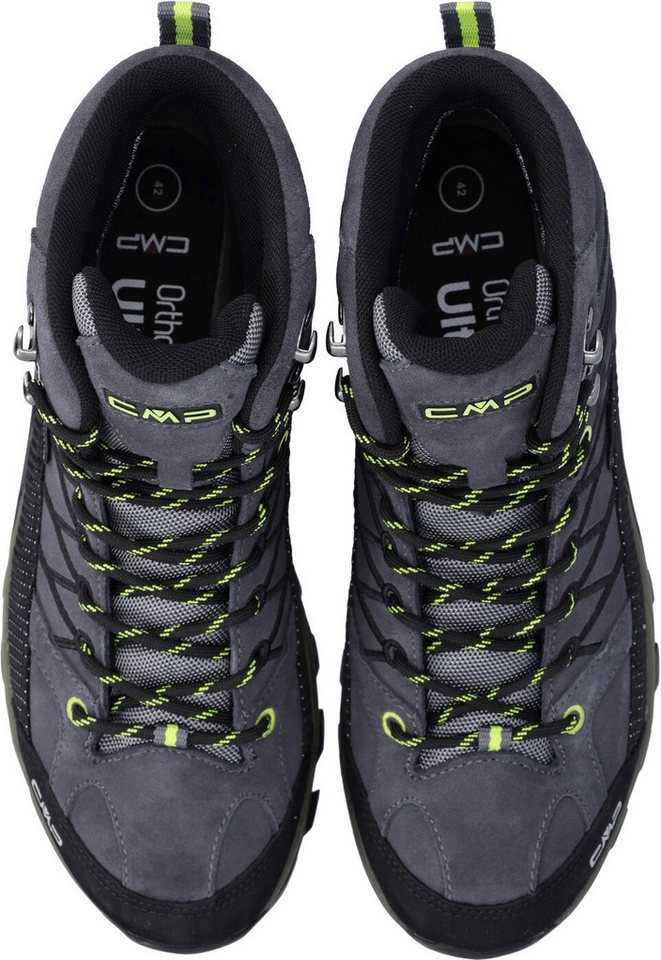 CMP RIGEL MID TREKKING SHOES WP GREY-YELLOW FLUO Wanderschuh Bild 3