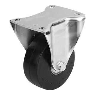 KIPP Bockrolle ohne Feststellsystem Stahl Gummi Ø 250 B 60
