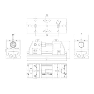 RÖHM 5 Achs-Spanner RVM-125 125mm