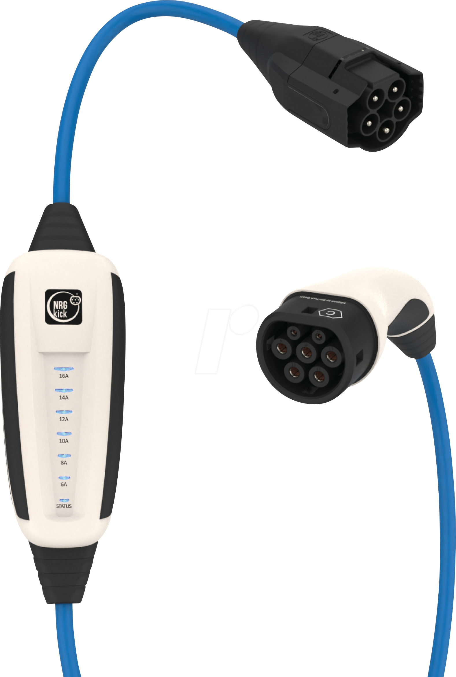 NRG 17201000 - Mobiles Ladegerät, Typ2, 16 A, 10 m, 11 kW, WLAN, BT, GSM/GPS