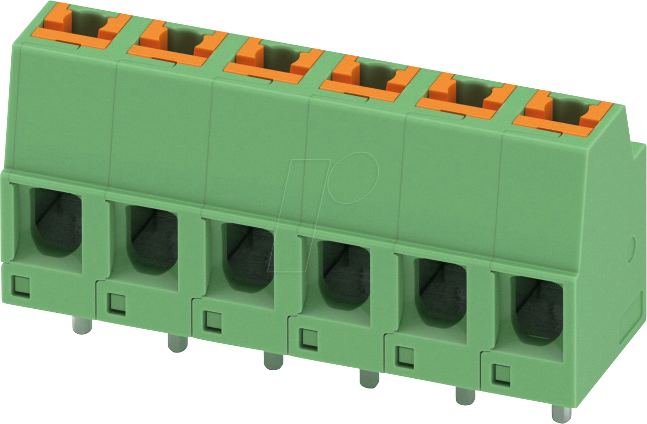 SPTH 1,5 6 5,08 - Leiterplattenklemme, 6 polig, RM: 5,08 mm, 0,14 - 2,5 mm²