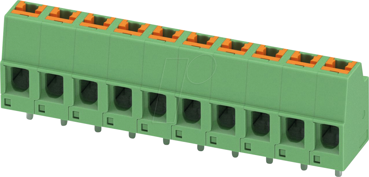 SPTH 1,510 5,08 - Leiterplattenklemme, 10 polig, RM: 5,08 mm, 0,14 - 2,5 mm²