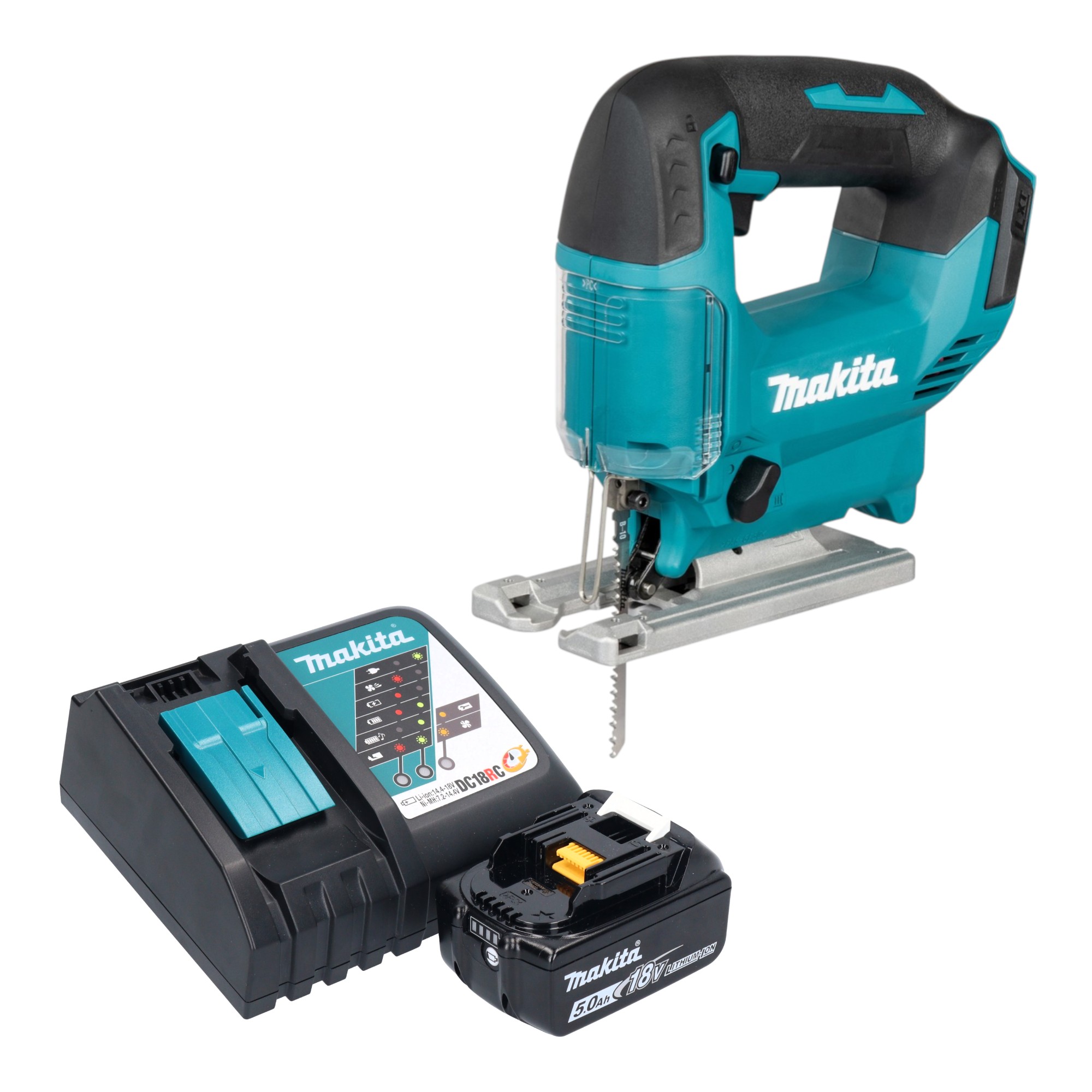 Makita Djv 186 Rt1 Akku Pendelhubstichsäge 18 V + 1x Akku 5,0 Ah + Ladegerät