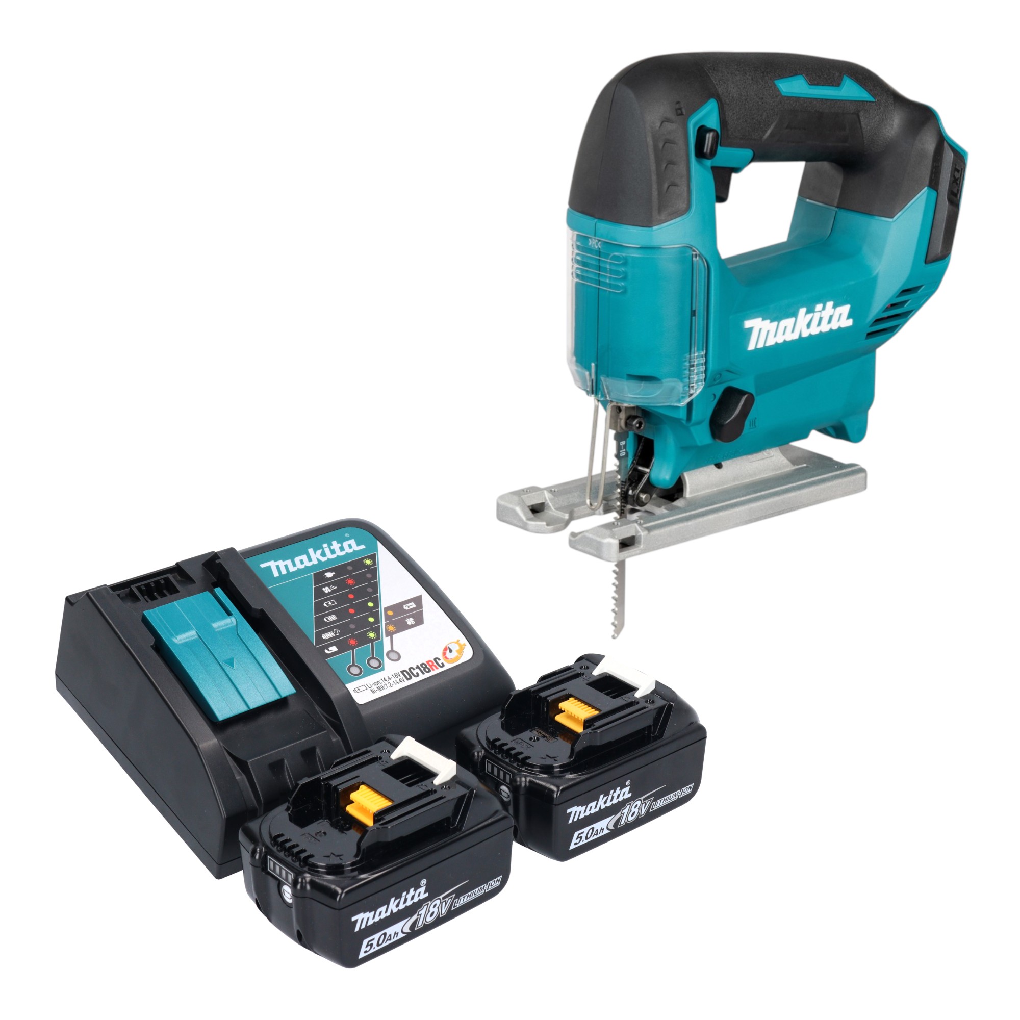 Makita Djv 186 Rt Akku Pendelhubstichsäge 18 V + 2x Akku 5,0 Ah + Ladegerät