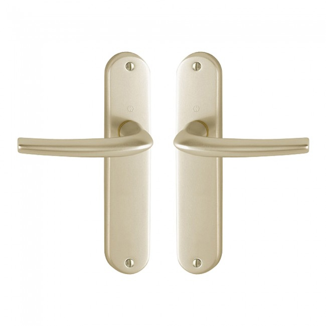 San Diego Türbeschlag 1191/347 Hoppe Aluminium Champagner F2 - Schwanenhalsgriff - 3230303