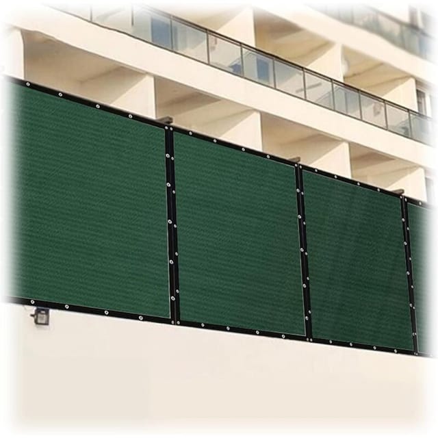 Hochdichtes Schattierungsnetz, Schattierungsgewebe, Sichtschutznetz, Dunkelgrüne Sonnenschutzplane Für Terrasse, Rasen, Camping, Schwimmbad (größe: (2x10) M)