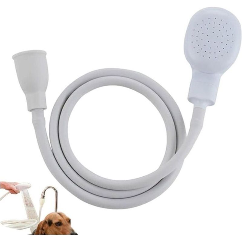 Bardusch - Douchette Robinet Pour Mélangeur Plastique,douchette Tuyau Lavabo Douchette Coiffure À Domicile,bain Bébé,animal,wc,1.2m/39.37inch