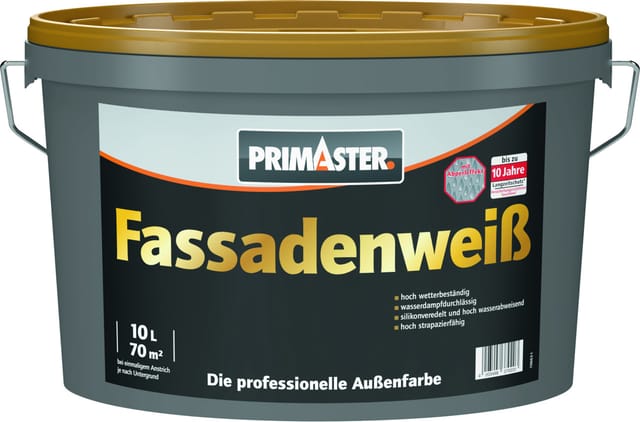Primaster Fassadenweiß 10 L Weiß Außen
