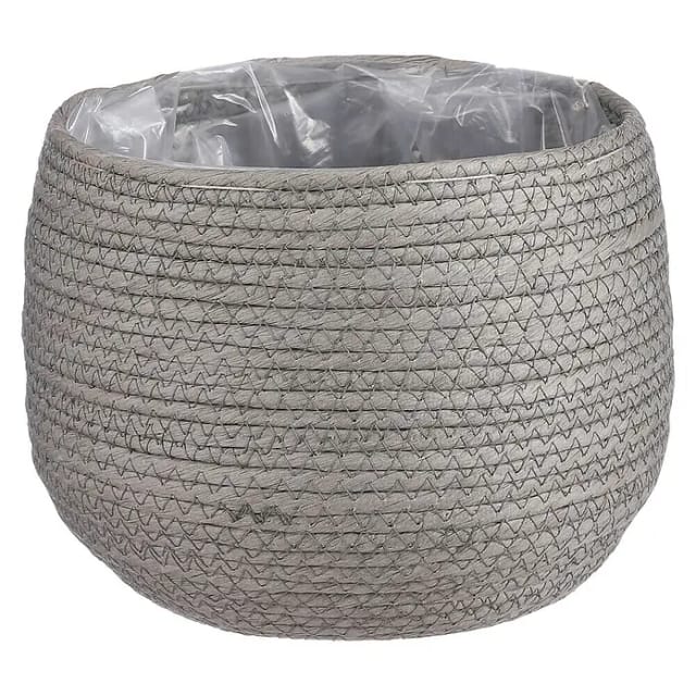 Mica Übertopf Korb Jorck Ø 22 X 19 Cm Grau Topf