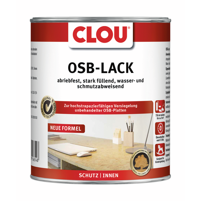 Clou Osb Lack Seidenglänzend 750 Ml Holzschutzlasur