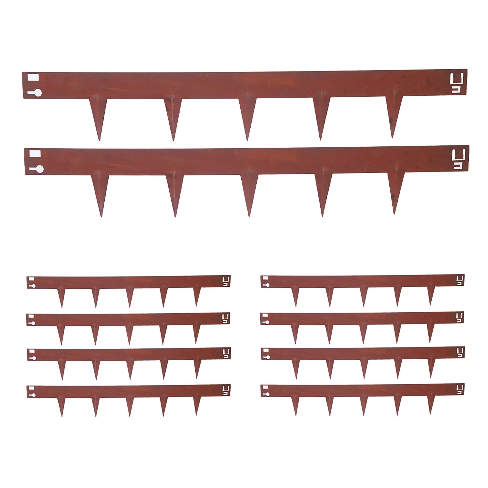 Corten Steel Lawn Edging - Flexible Garden Border