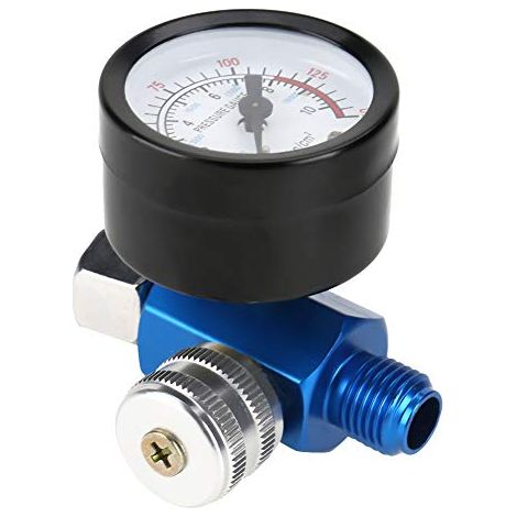 Druckmessgerät Für Spritzpistole, Druckregler Für Lackierpistole, 1/4 Zoll Luftdruckregler Mit Manometer, Zubehör Für Pneumatische Werkzeuge