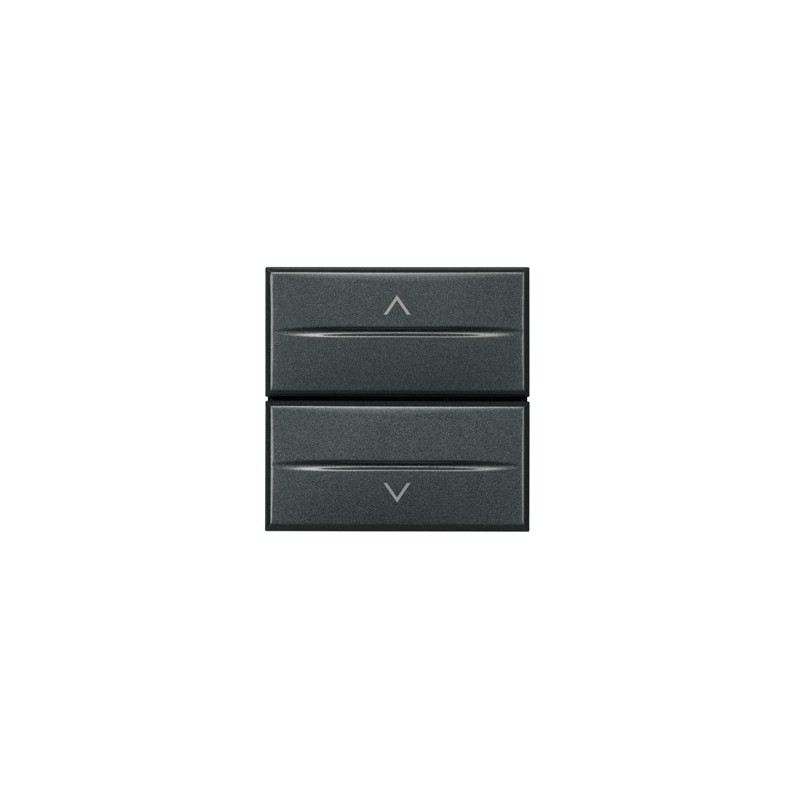 Bticino Hs4027/2 Umschalter Mit Fester Position Für Axolute-rollläden – Anthrazit – 2 Module