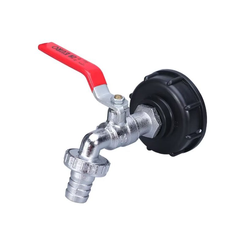 Lan Adaptateur De Réservoir Ibc Connecteur À Filetage 1/2", Robinet Cuve 1000l Robinet Recuperateur Eau De Pluie, Robinet Sortie Raccord Vanne Robinet Raccords De Tuyau D'Arrosag