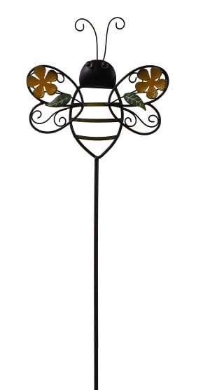 Gartenstecker Metall Biene 114 Cm Mehrfarbig - Trendline