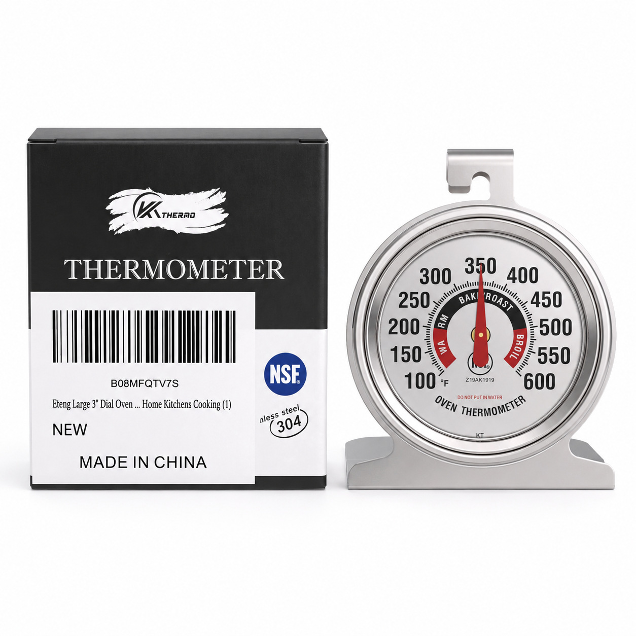 Ofenthermometer Aus Edelstahl (150°f Bis 600°f)