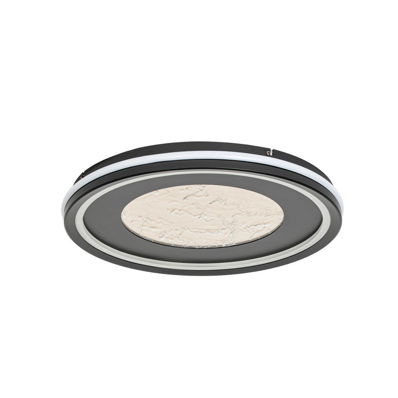 [neuwertig] B-ware Lucande Deckenleuchte Deckenlampe Led Tillian Schwarz Gold Dimmbar 50cm Warmweiß