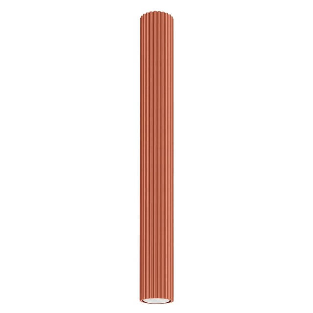 Licht-erlebnisse - Deckenspot Aluminium Gu10 Ø 6,5 Cm Rund Aufputz Ockerrot Modern Spot Lampe Decke Deckenlampe