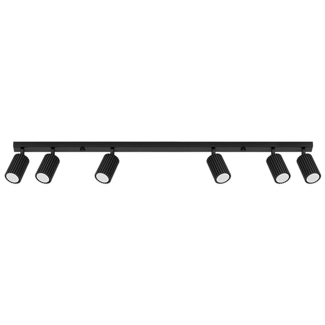 Spot Strahler Aluminium Verstellbar Schwarz Gu10 Länglich Modern