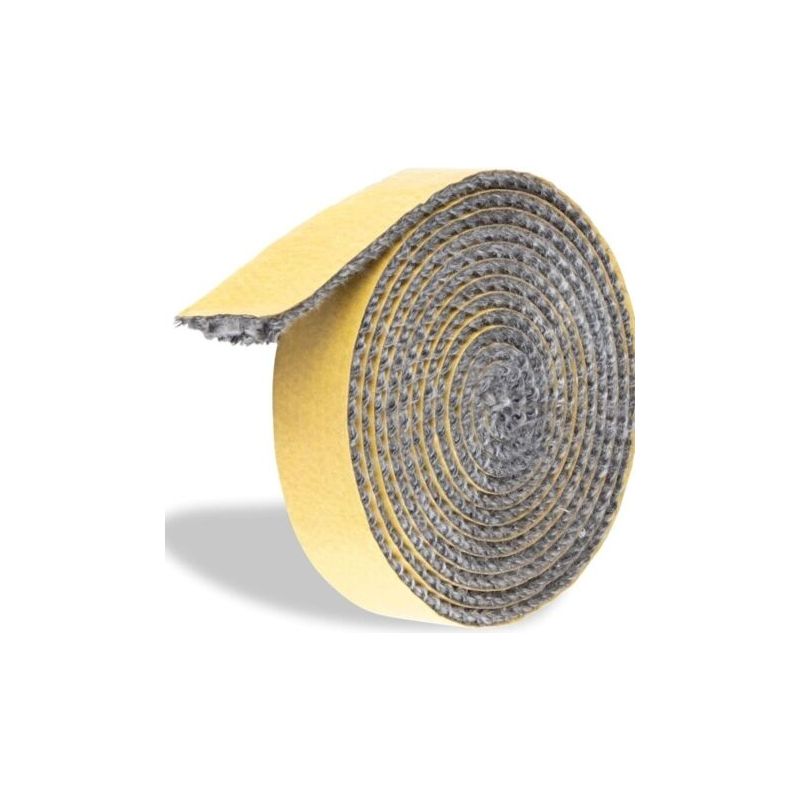 Joint Insert Cheminée 2mm X 10mm X 3m Joint De Cheminée Autocollant Joints Tressé Auto-adhésive Joint Fibre Verre Plat Pour Cheminée, Poêle, Tube Poele, Porte De Four (2mm X 10mm X 3m)-karteo