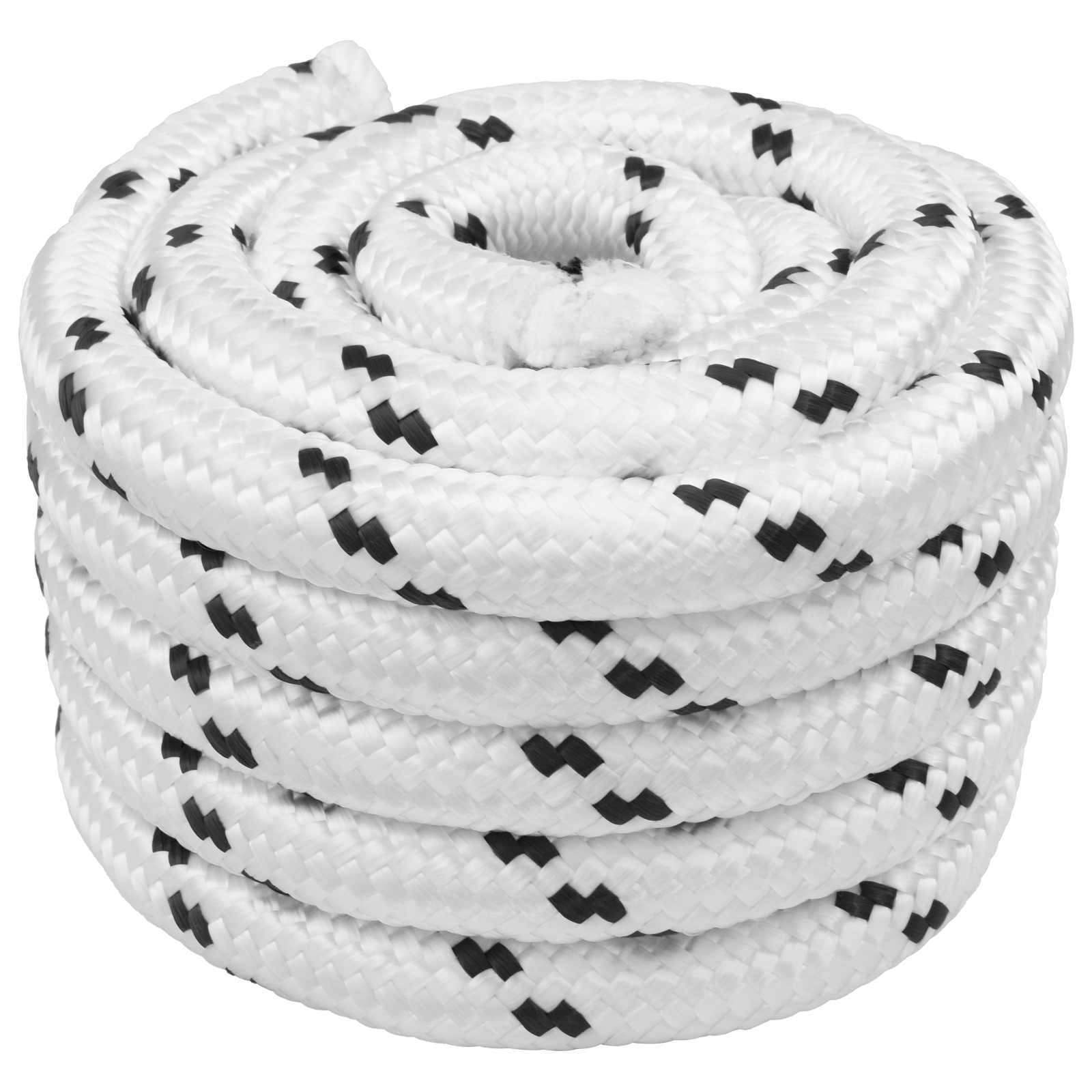 Bootsseil 2.5 Mm 25 M Weiß Polyester Vidaxl